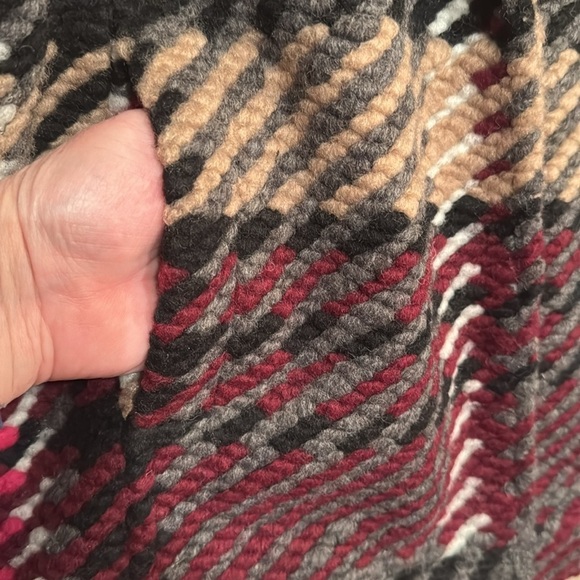 CHARLIE B Women's Mulberry Wool Blend Plaid Short Coat Winter Warm TG/XL NEW - Picture 8 of 16